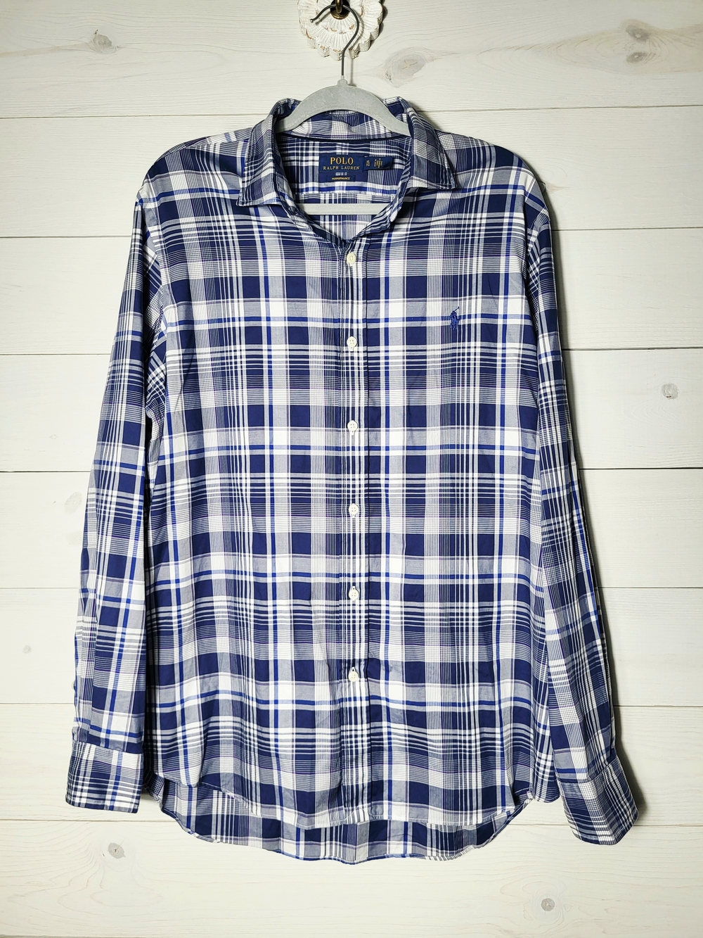 Polo by Ralph Men's Shirt Plaid Button-Down Classic Cotton Preppy.